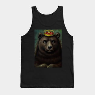 Bear with Crown Tank Top